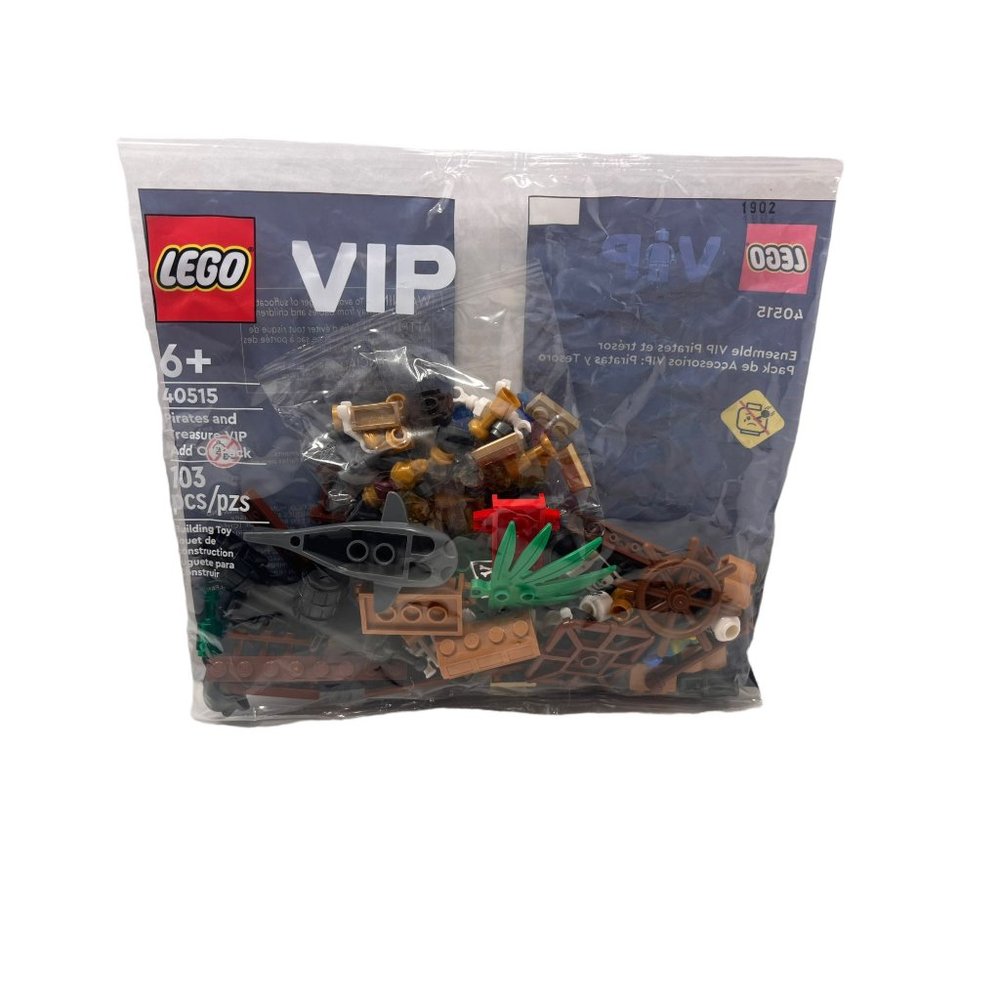 NWT LEGO 40515 VIP Pirates and Treasure VIP Add on Pack 103pcs New